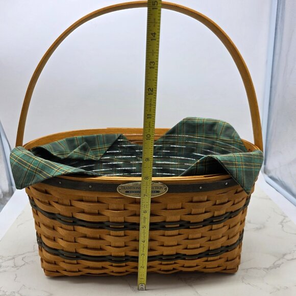 Longaberger 1995 Tradition Collection Large Family Basket Fabric Liner Protector - Picture 7 of 8